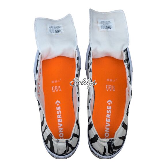 Converse CTAS Low Top Striped Platform Sunblocked Zebra Womens Sneaker 7.5 RARE - Picture 7 of 11